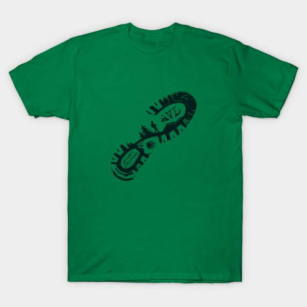 AVL Hiker - Nature's Playground - DO Teal 24 T-Shirt by AVL Merch